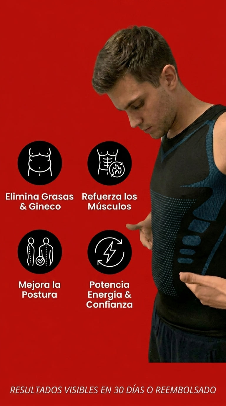 Camiseta moldeadora para hombre – Faja discreta para un vientre más plano
