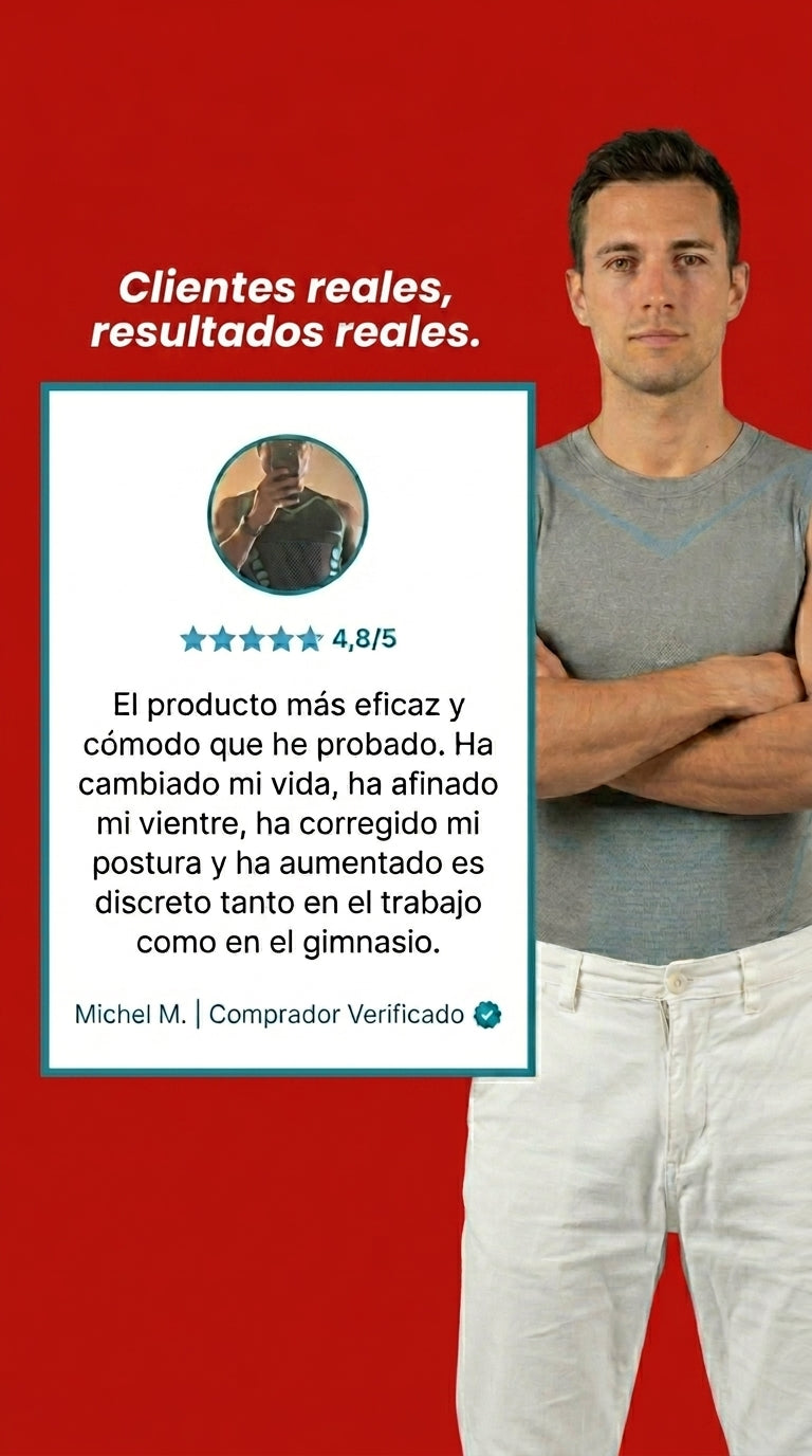 Camiseta moldeadora para hombre – Faja discreta para un vientre más plano